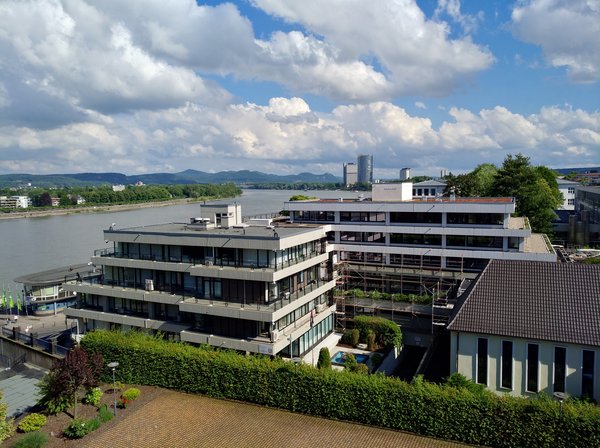 View from the Collegium Albertinum in Bonn towards the Siebengebirge. – source: Erik Gieseking View from the Collegium Albertinum in Bonn towards the Siebengebirge. – source: Erik Gieseking